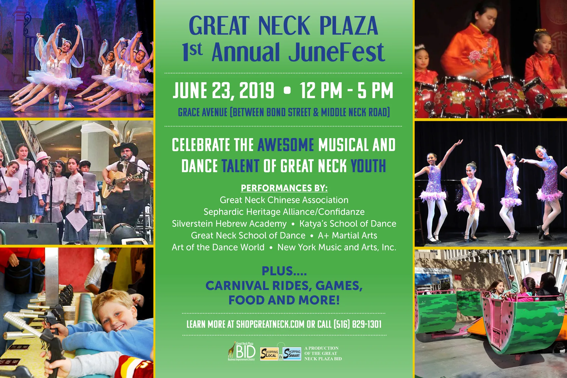 Great Neck Plaza 1st Annual JuneFest event on June 23th.